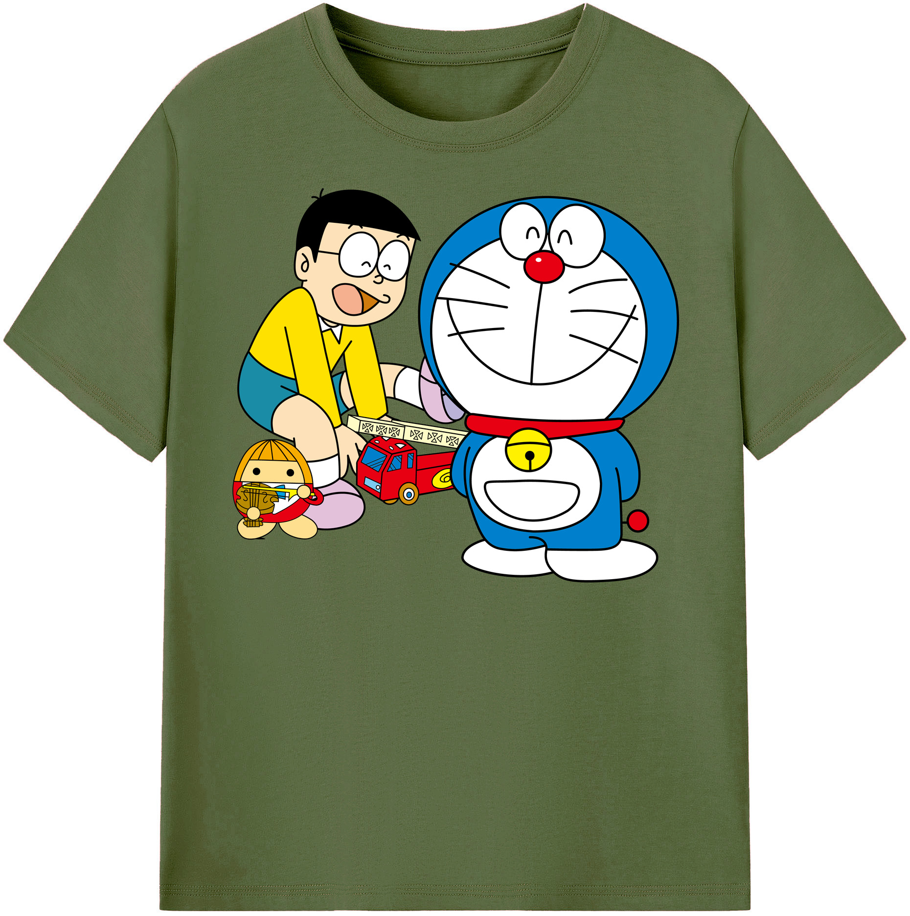 （画像用） ドラえもん Doraemon 綿100％半袖Tシャツ（フロントプリント）